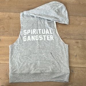 Cut out sleeve Spiritual gangster top